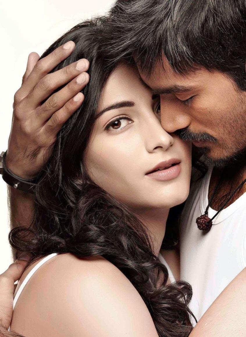 850x1160 shruti hassan and dhanush. Love wallpaper romantic, Movie wallpaper, Romantic couples photography, Phone