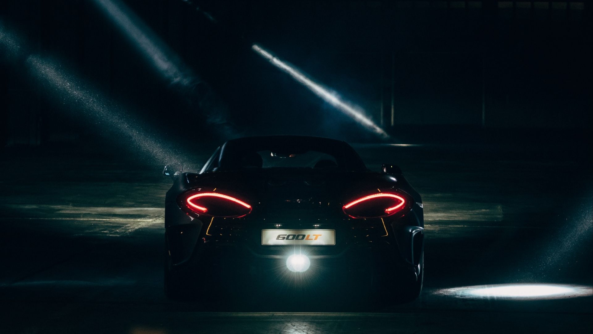 1920x1080 Desktop wallpaper black, supercar, tail lights, mclaren, HD image, picture, background, 648048, Desktop