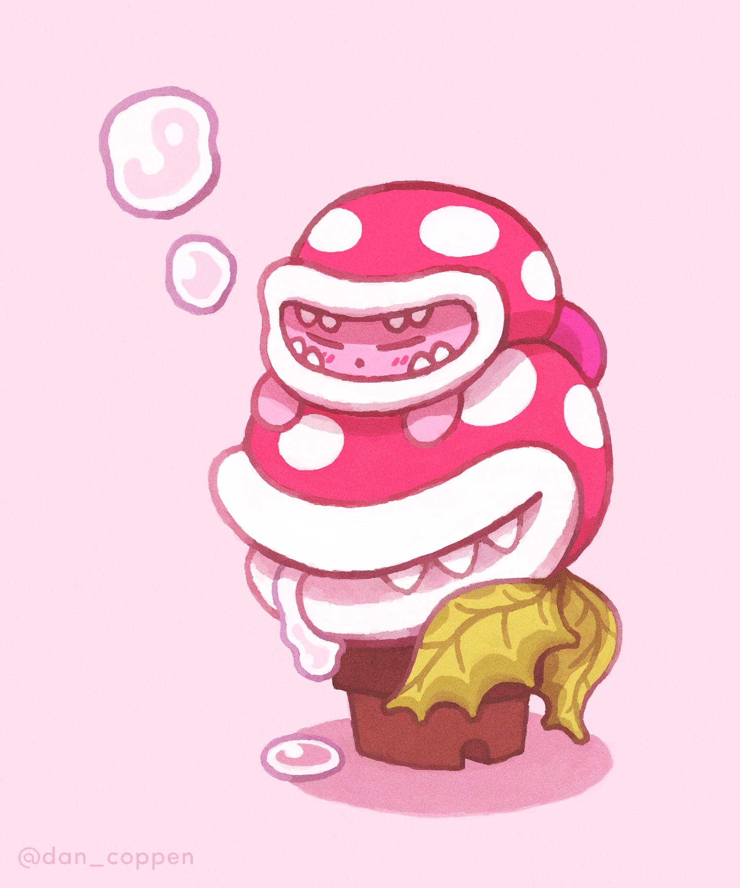 1500x1800 Drew a pic of Piranha Plant and Kirby with his new piranha pyjamas!, Phone