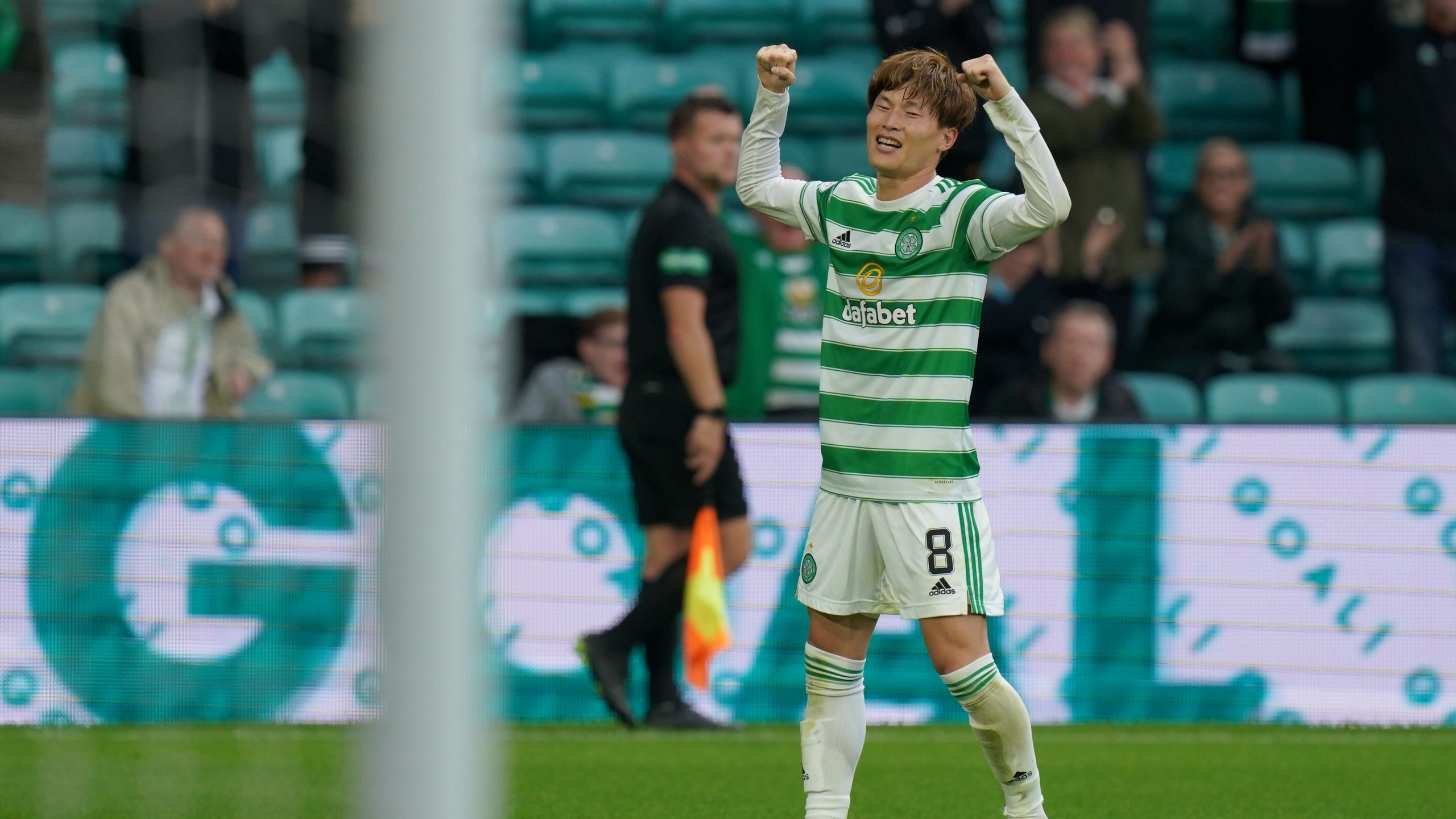 2560x1440 Kyogo Furuhashi Scores A Debut Hat Trick As Celtic Dominate Dundee, Desktop