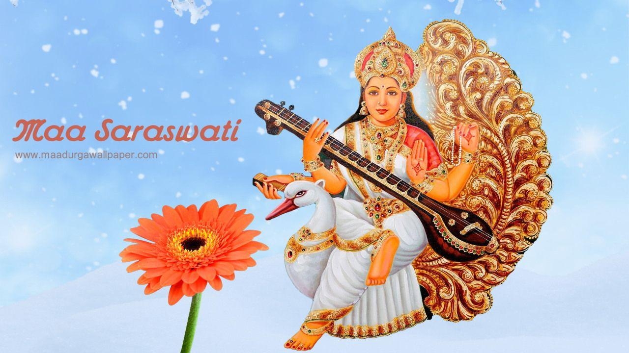 1280x720 Goddess Saraswati HD Wallpaper Download, Desktop