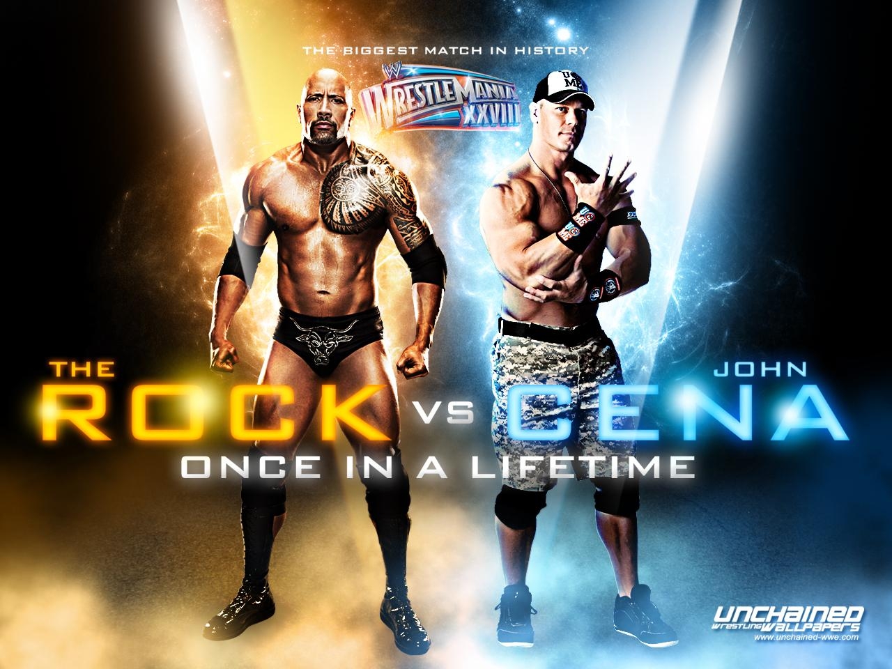 1280x960 WWE image Wrestlemania 28:The Rock vs John Cena HD wallpaper, Desktop