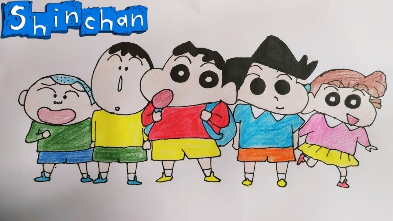 1280x720 shinchan and his friends, Desktop