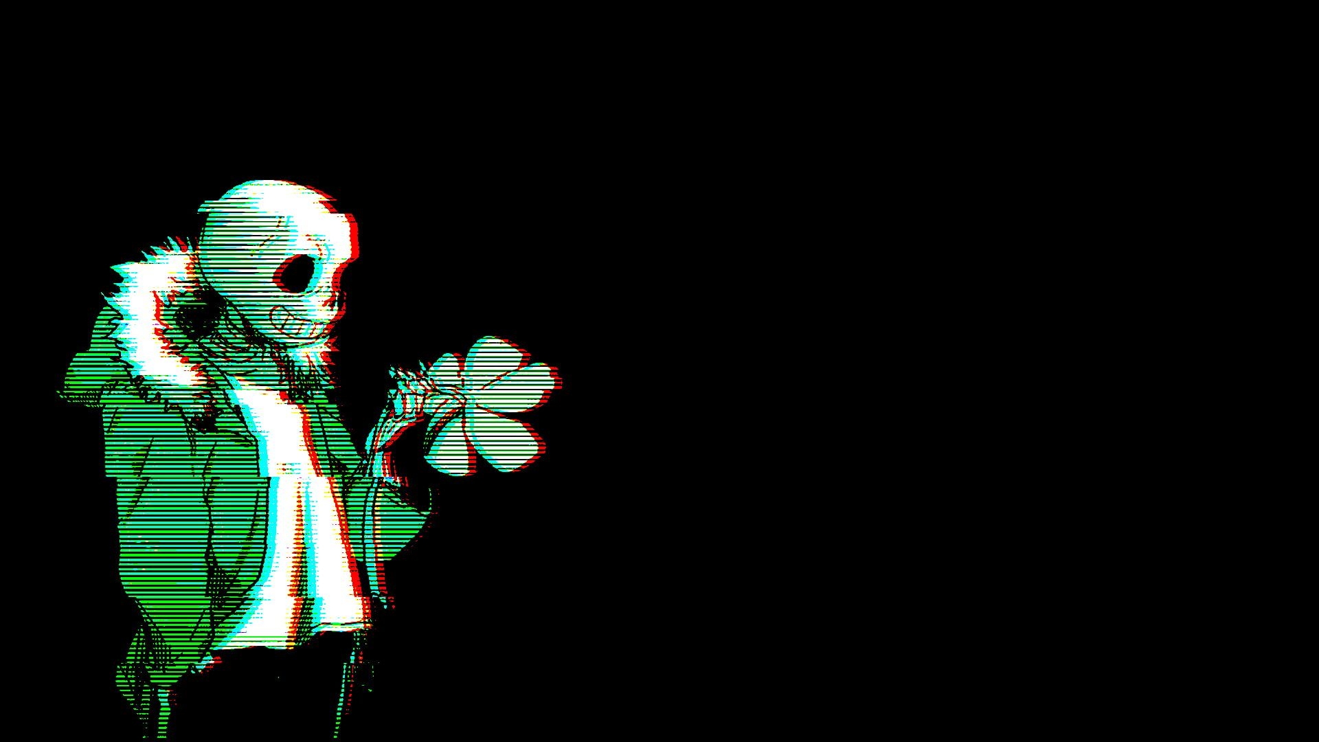 1920x1080 Skeleton with green jacket wallpaper, Undertale, Sans, chromatic, Desktop