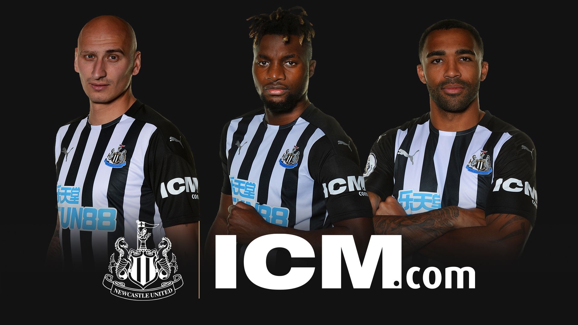 1920x1080 Newcastle United United announces ICM.com as Sleeve Partner, Desktop