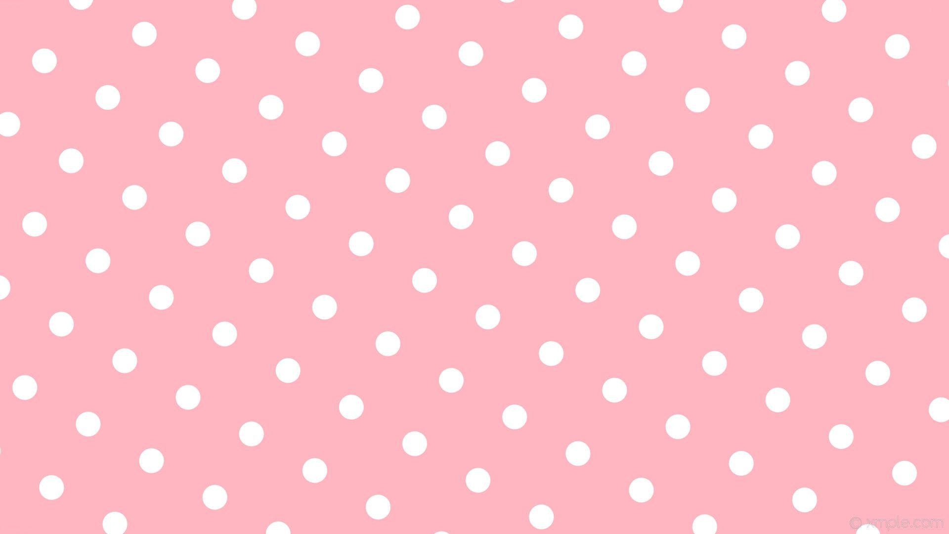 1920x1080 Light Pink Polka Dot Wallpaper, Desktop