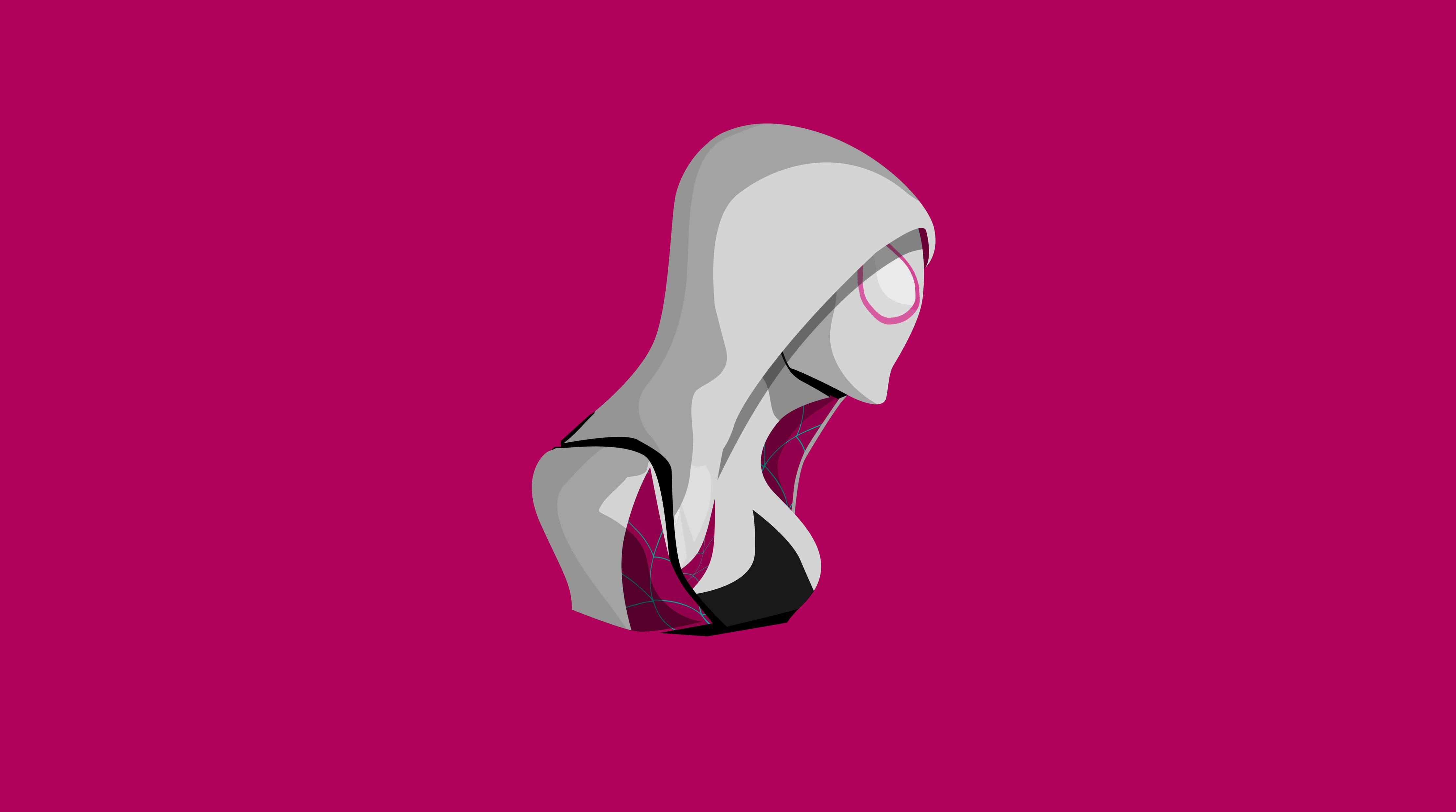 4450x2480 Spider Gwen Minimalism 4k, HD Superheroes, 4k Wallpaper, Image, Desktop