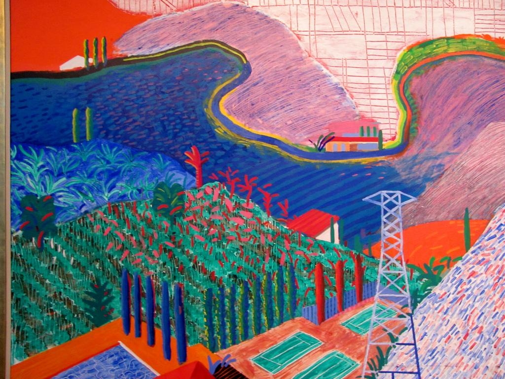 1030x770 David Hockney. (detail) Mullholland Drive: the Road to, Desktop