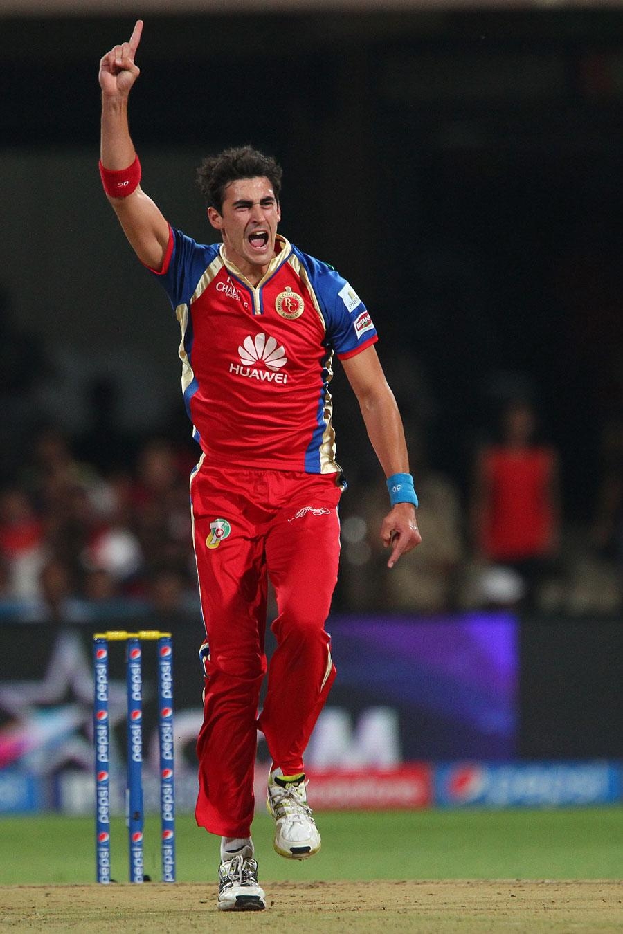 900x1350 Mitchell Starc exults after a wicket. Photo. Pepsi Indian Premier, Phone