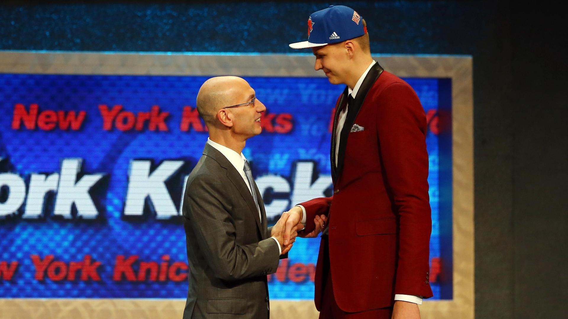 1920x1080 Knicks make Kristaps Porzingis fourth overall pick in NBA draft, Desktop