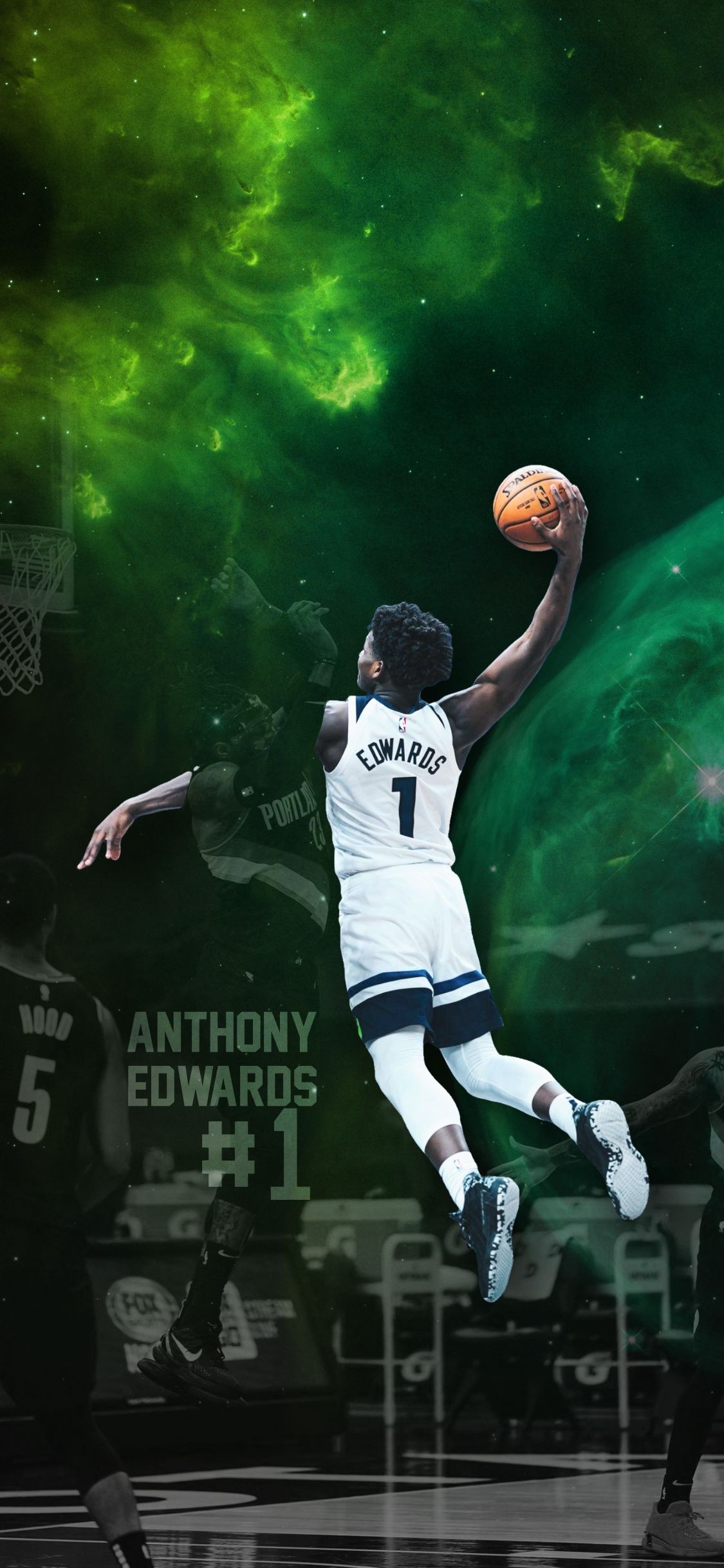 1130x2440 Anthony Edwards Minnesota Timberwolves, Phone