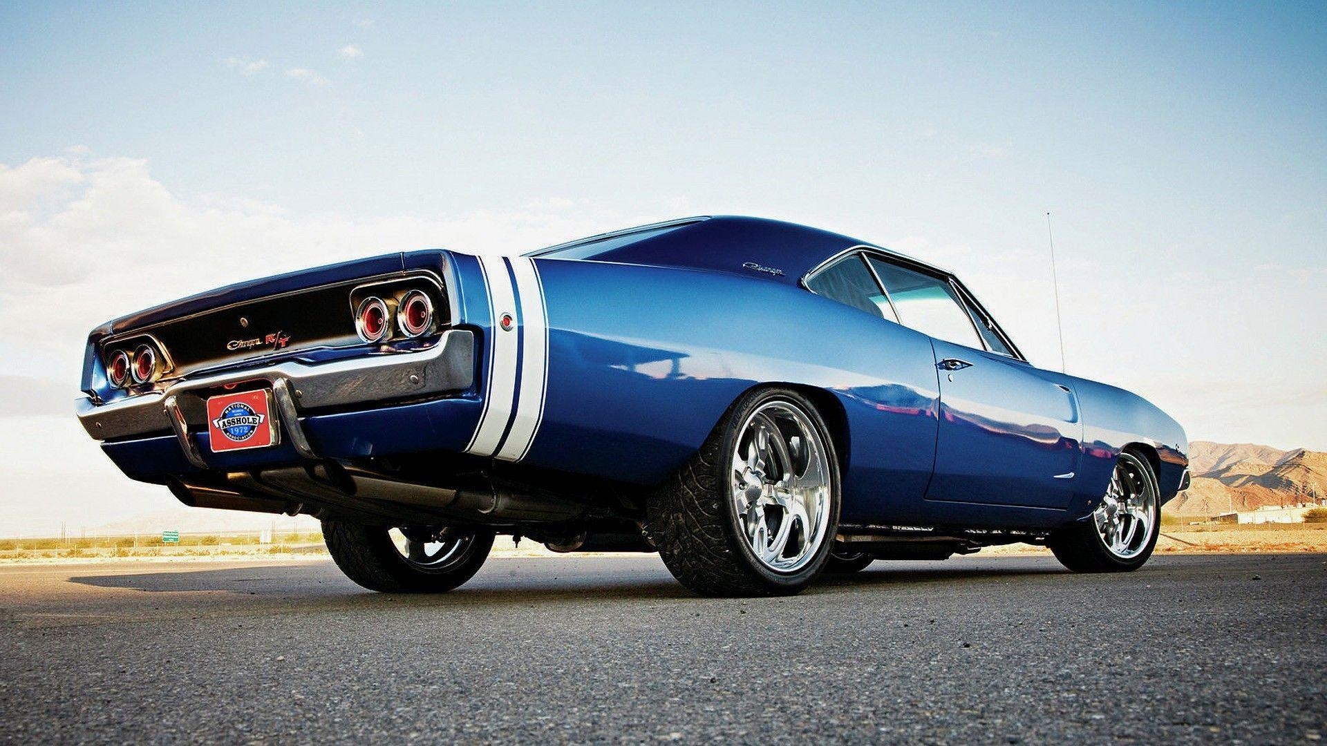 1920x1080 Wallpaper.wiki Blue 1970 Dodge Charger Background Free PIC, Desktop