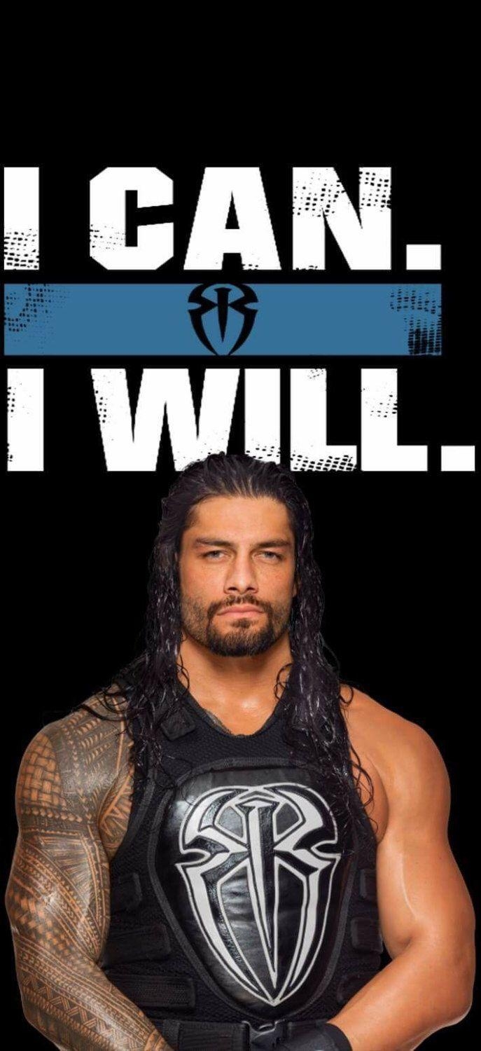 690x1500 WWE Roman Reigns design perfect size for phone wallpaper, Phone