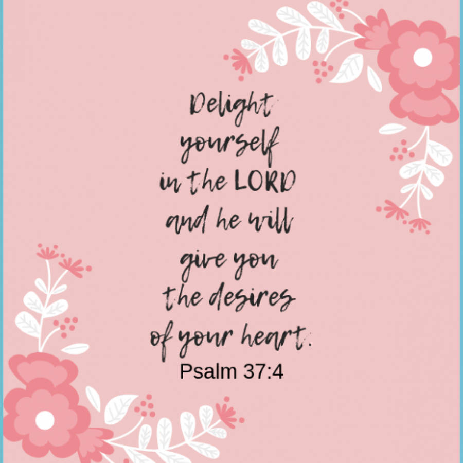 900x900 Aesthetic Bible Verse Psalms 37, Phone