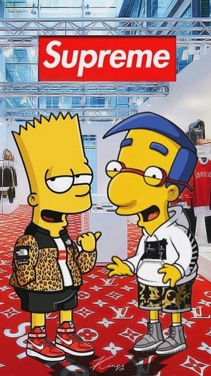 720x1280 Suprime Supreme Wallpaper HD Simpson Wallpaper iPhone Wallpaper Bart Simpson is HD wa. Supreme wallpaper hd, Supreme iphone wallpaper, Supreme wallpaper, Phone