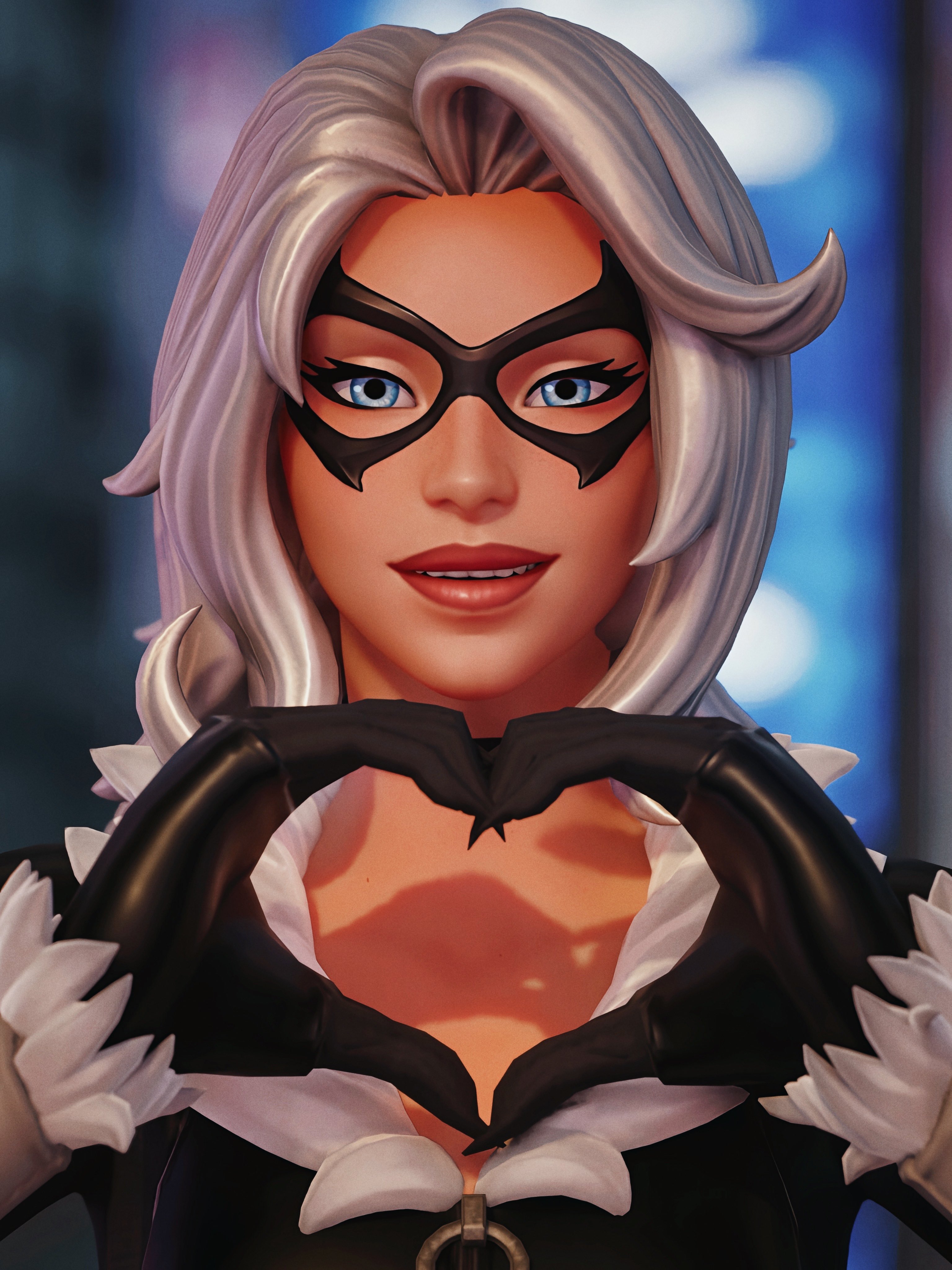 3080x4100 Black Cat Fortnite wallpaper, Phone