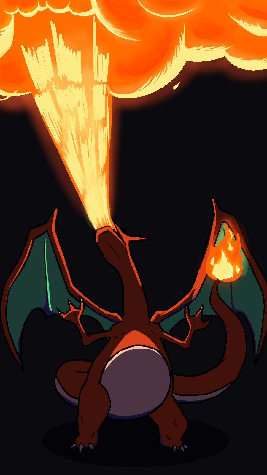 900x1600 4K Charizard Wallpaper, Phone