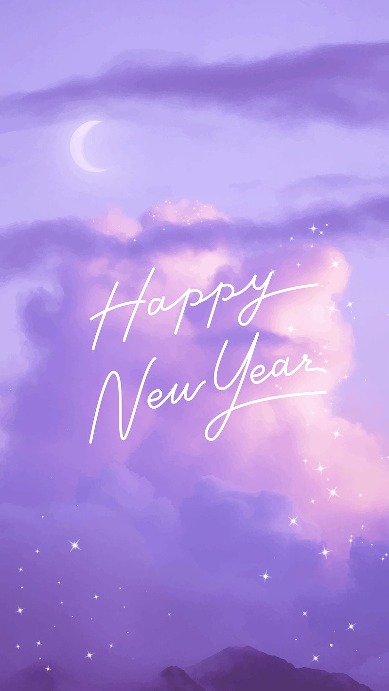 800x1430 Aesthetic new year, mobile wallpaper. Premium Vector, Phone