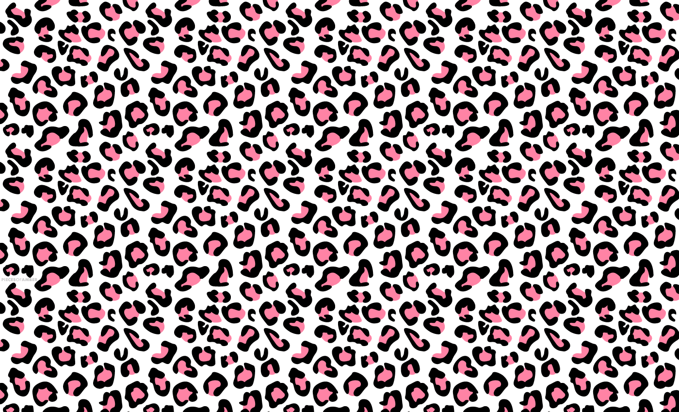 1400x850 Pink Leopard Print Wallpaper, Desktop