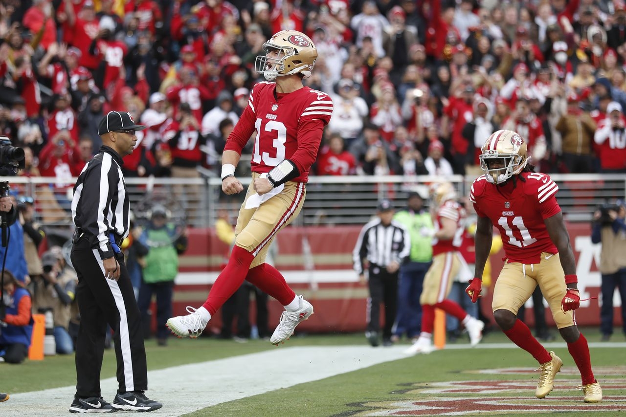 1280x860 Brock Purdy outshines Tom Brady in 1st start as 49ers beat Buccaneers, Desktop