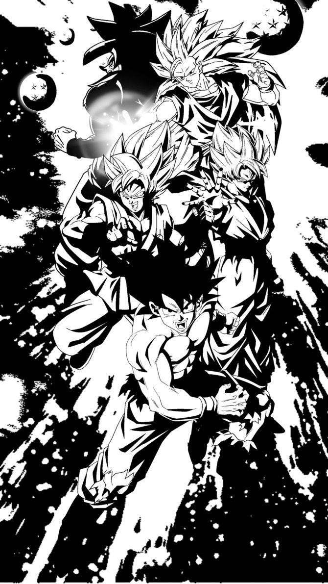 670x1200 goku wallpaper black and white wallpaper PH7, Phone