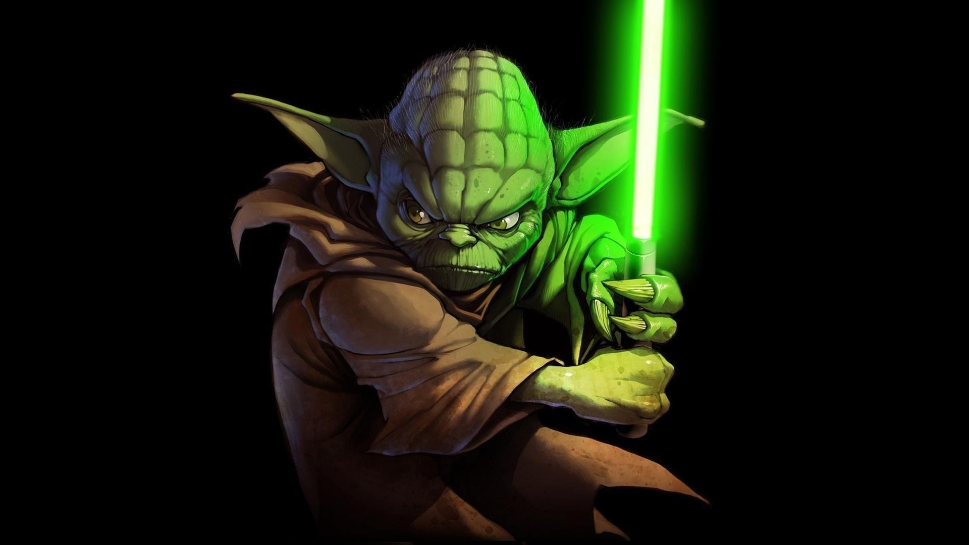 1920x1080 Star wars yoda lightsabers wallpaper, Desktop