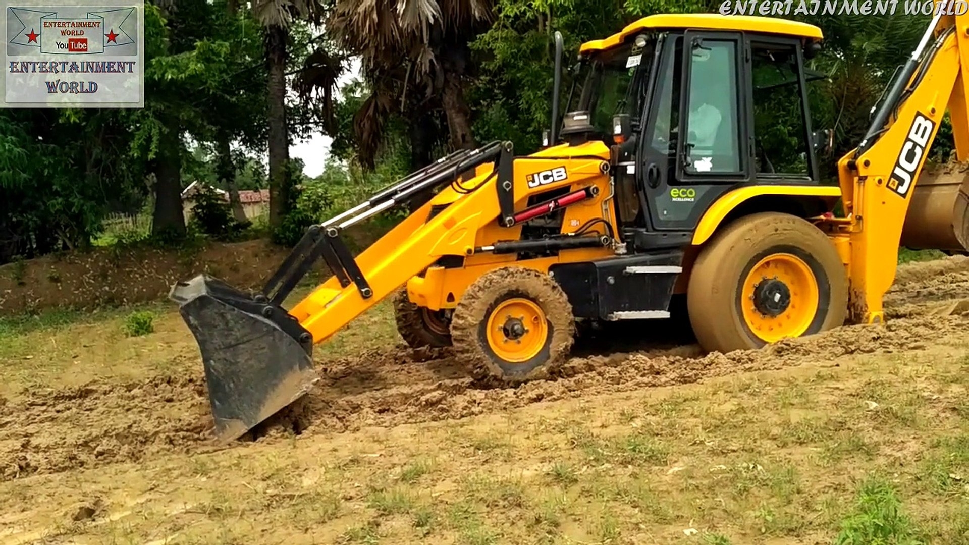 1920x1080 New Jcb 3Dx xtra Stuck In Mud. Struggle In Mud. Self Rescue, Desktop