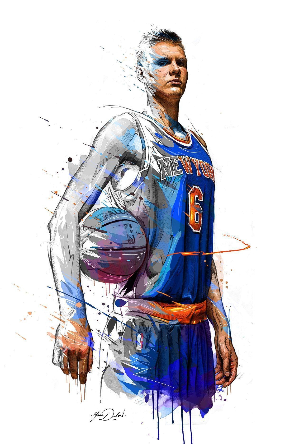 1200x1880 For The All Star Weekend, My Painting Of Kristaps Porzingis, Phone