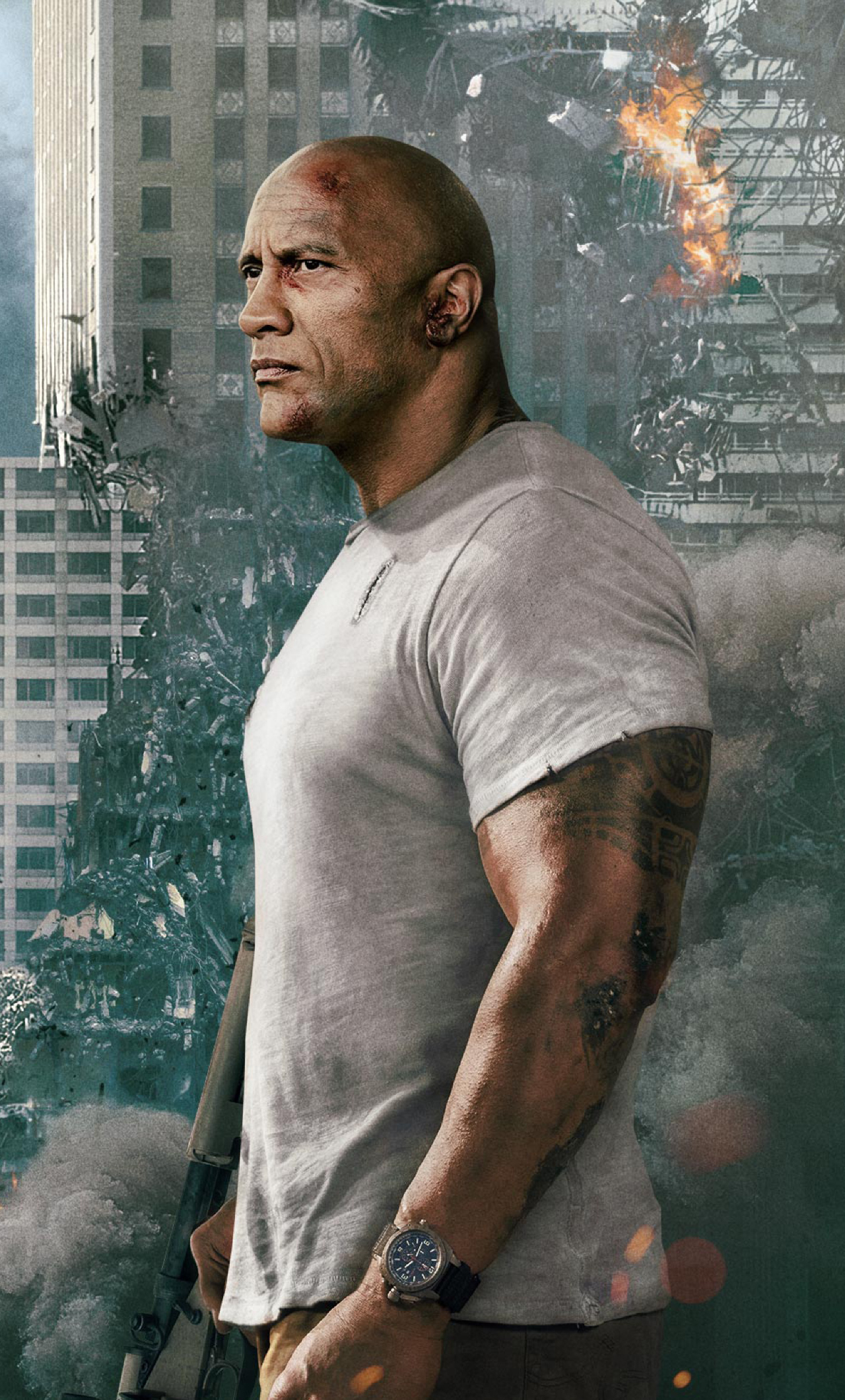 1280x2120 Download Dwayne Johnson Rampage Movie 2018 1600x900?ref, Phone