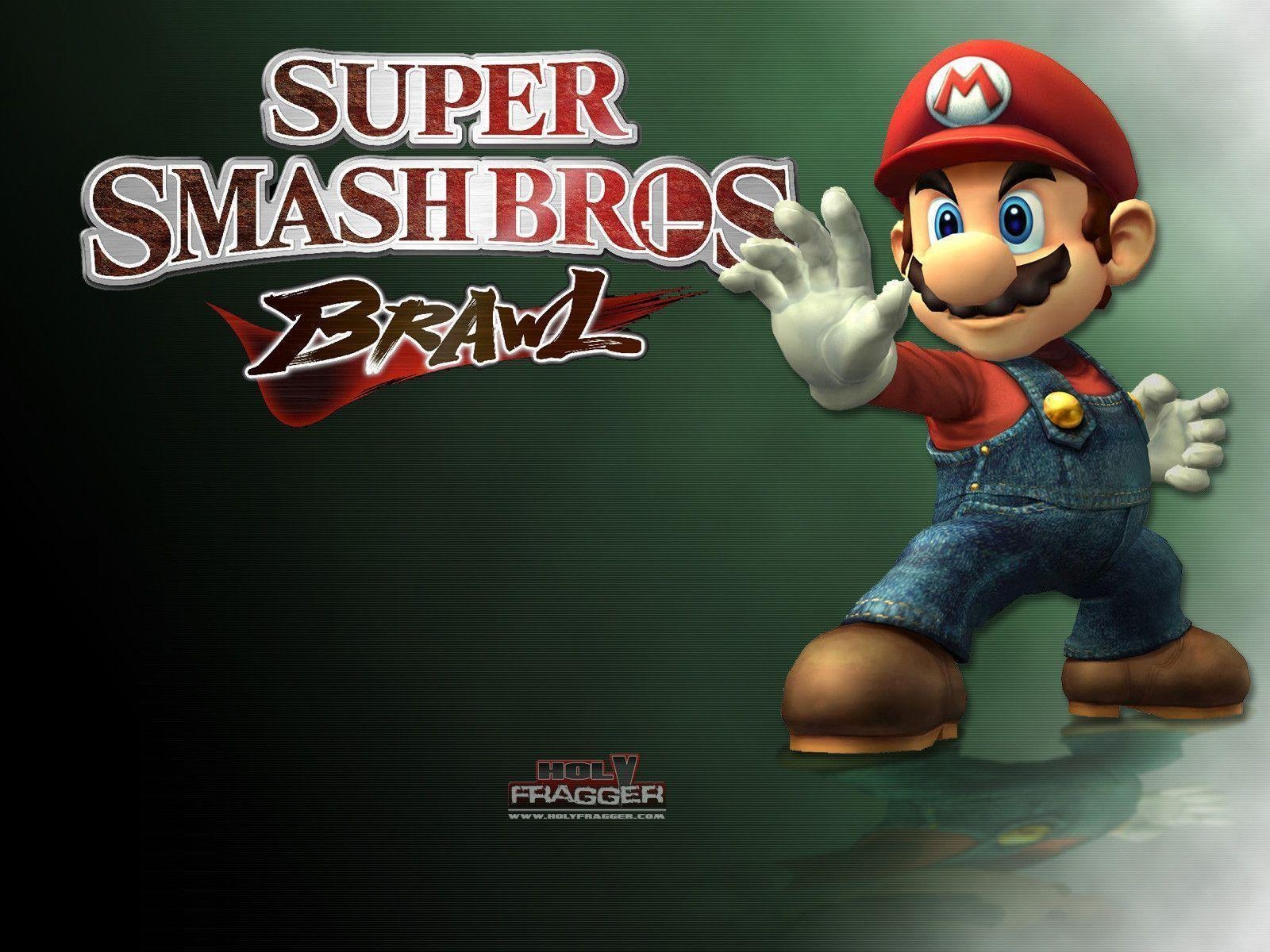 1600x1200 HolyFragger.com Super Smash Bros. Brawl Wallpaper 5: Mario, Desktop