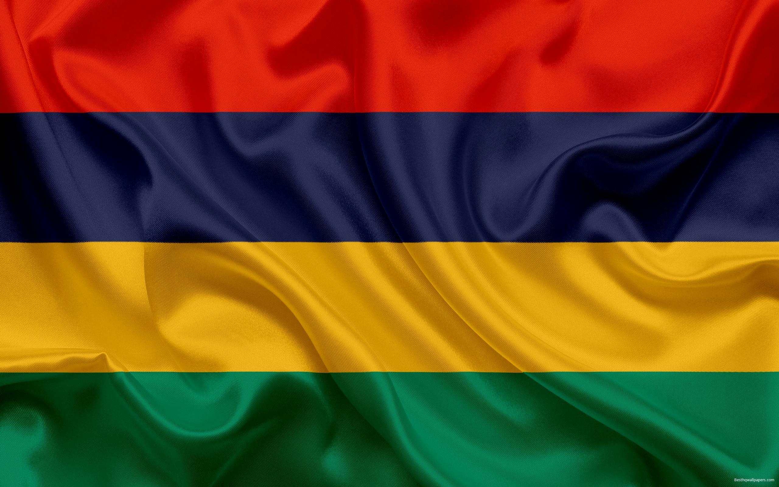 2560x1600 Download wallpaper Flag of Mauritius, National flag, Republic, Desktop