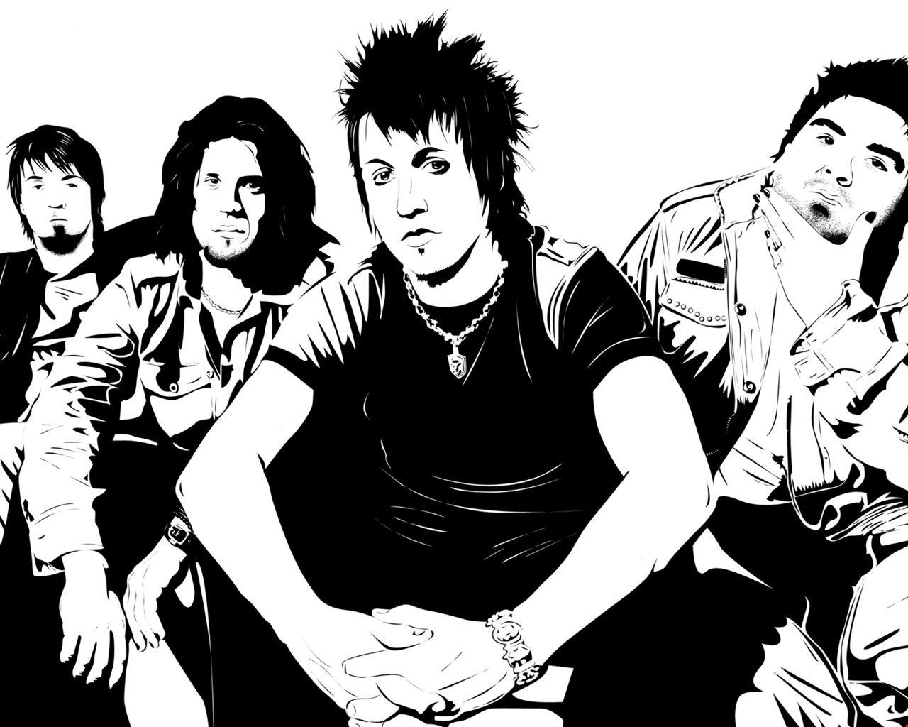 1280x1030 1k papa roach, members, band Background. HD, Desktop