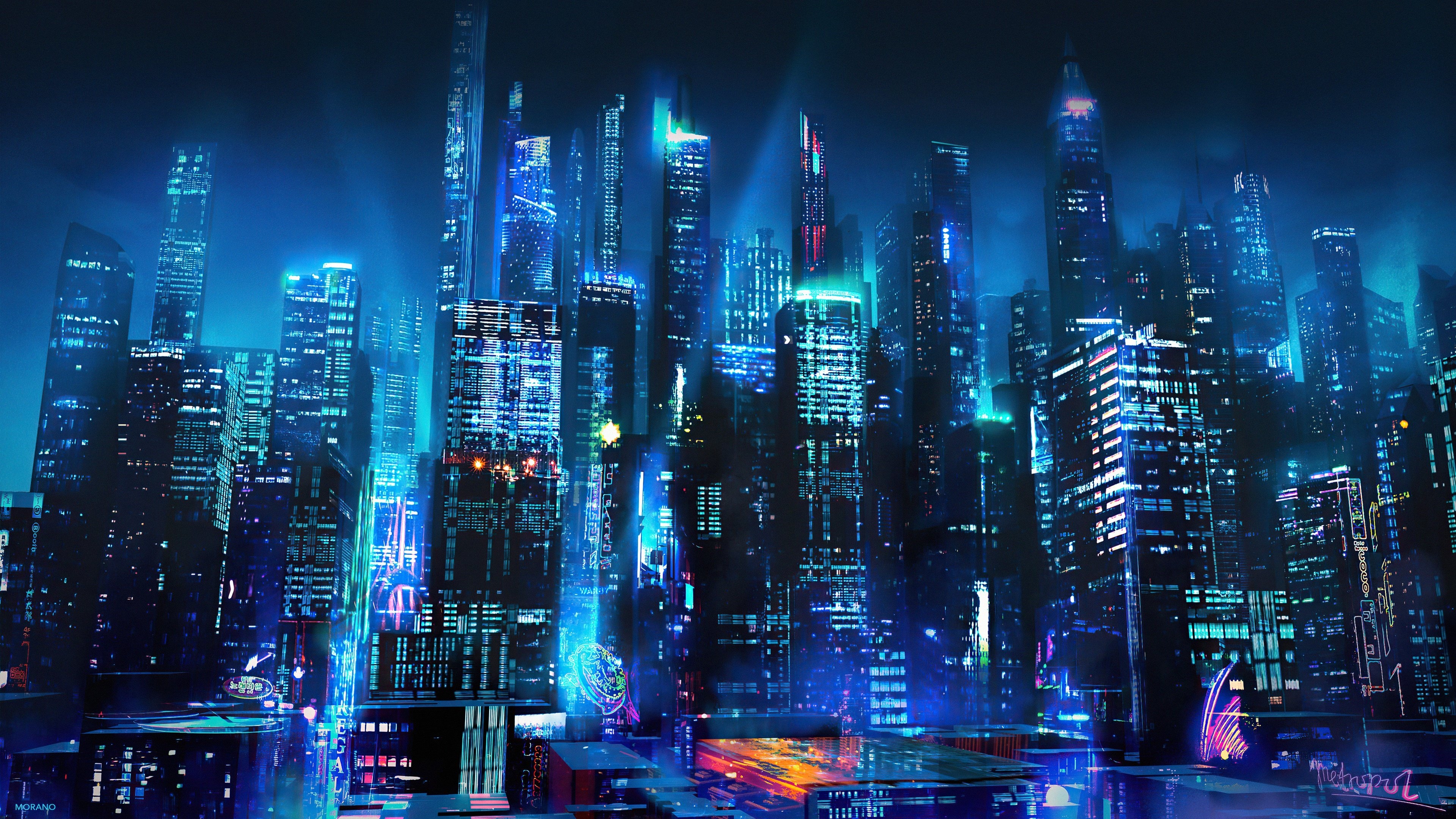 3840x2160 Sci Fi City 4K, Skyscraper, Futuristic Gallery HD Wallpaper, Desktop