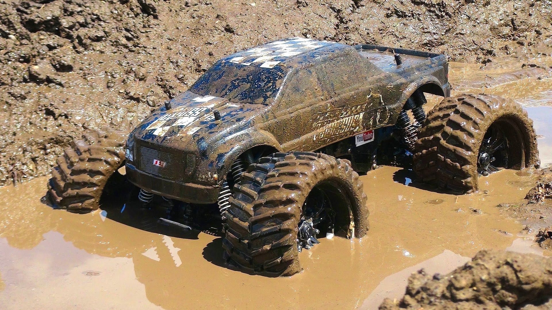 1920x1080 RC ADVENTURES Monster Truck & Smoke Show Milk & a Slice of Mud. Monster trucks, Trucks, Monster, Desktop