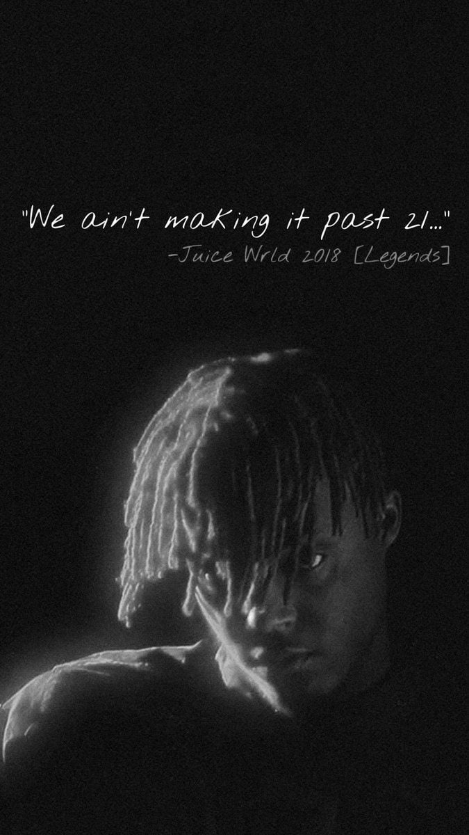 680x1200 Wallpaper Daily - “All legends fall in the making” Juice WRLD. So many idols have passed in recent years and it's so sad but also amazing to see what impact they, Phone