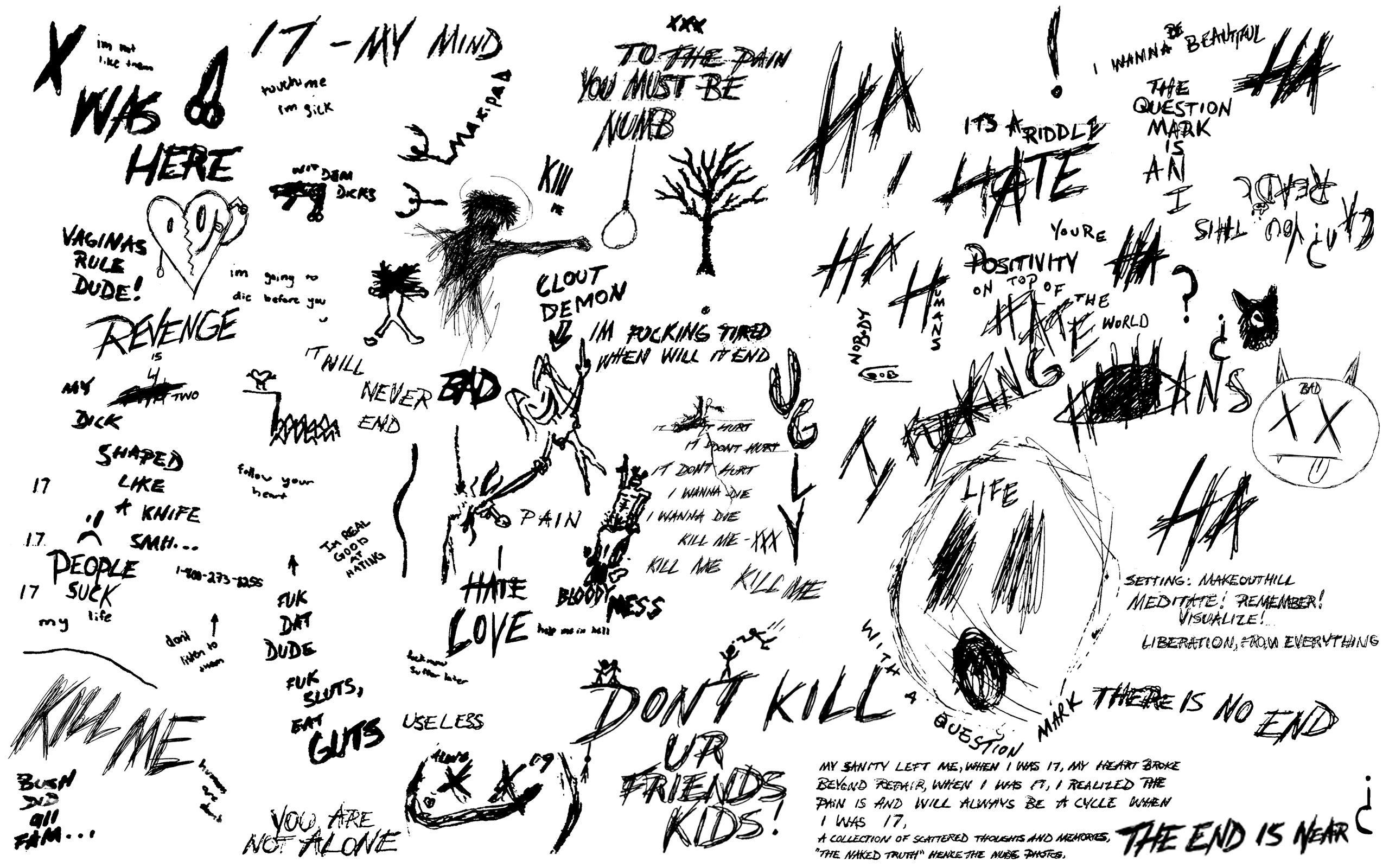 2560x1600 XXXTentacion Drawing Wallpaper Free XXXTentacion Drawing, Desktop