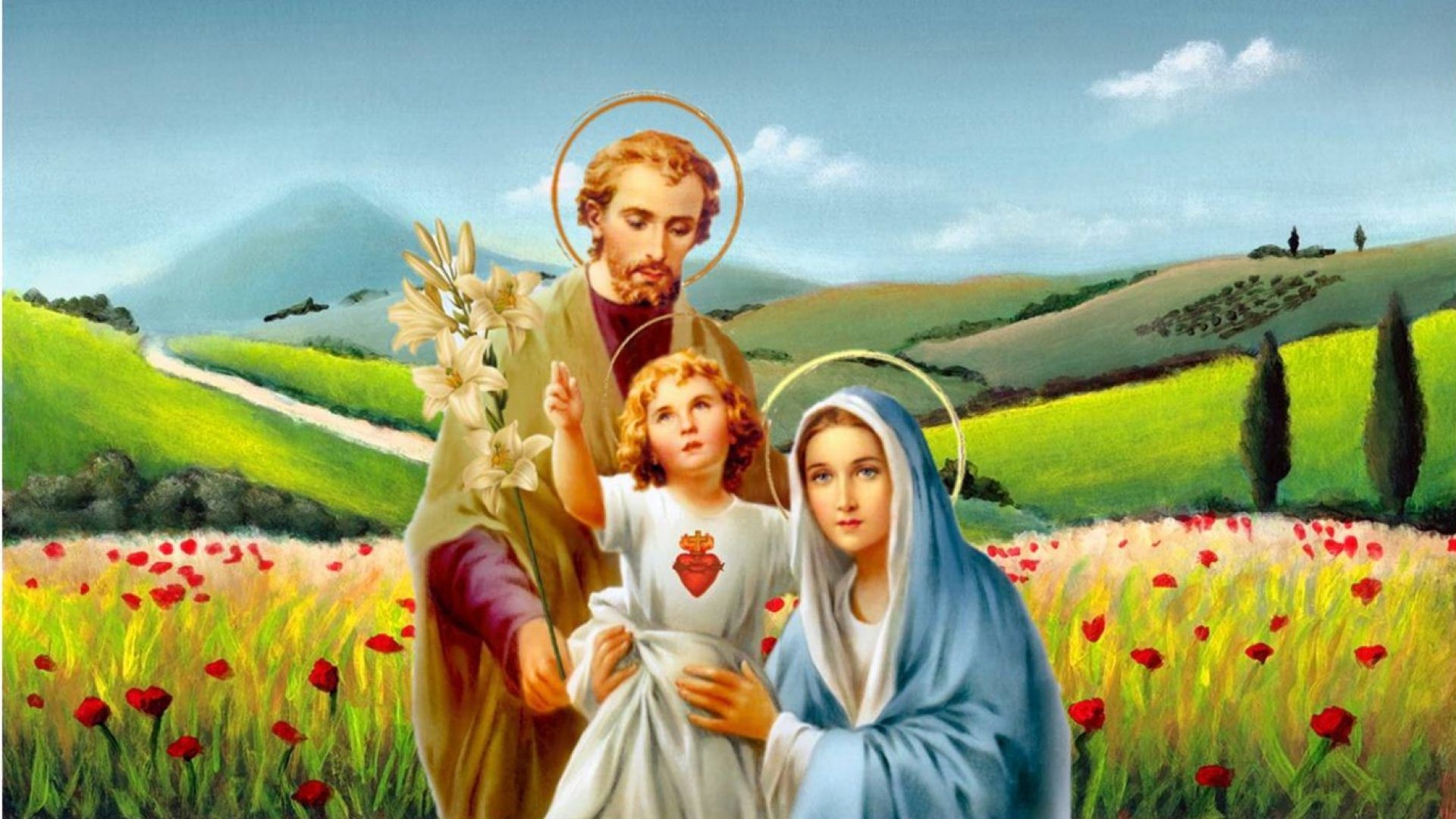 1920x1080 Jesus Mary Joseph Image Download HD Wallpaper, Desktop