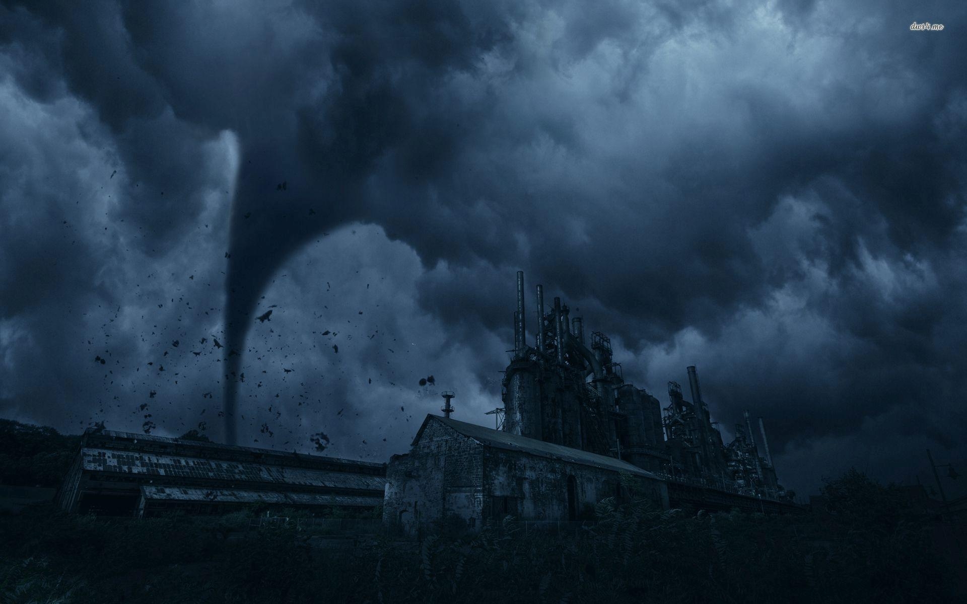 1920x1200 Hurricane destroying the factory wallpaper wallpaper, Desktop