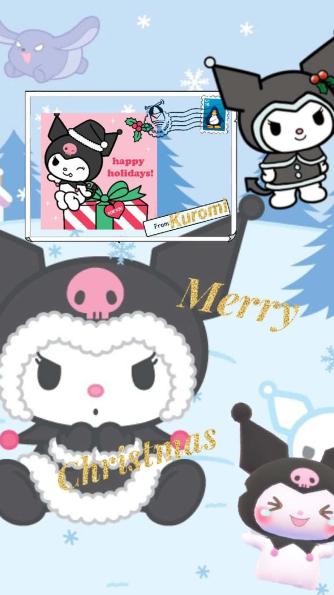 1080x1920 Download Kuromi Christmas Celebration Wallpaper, Phone