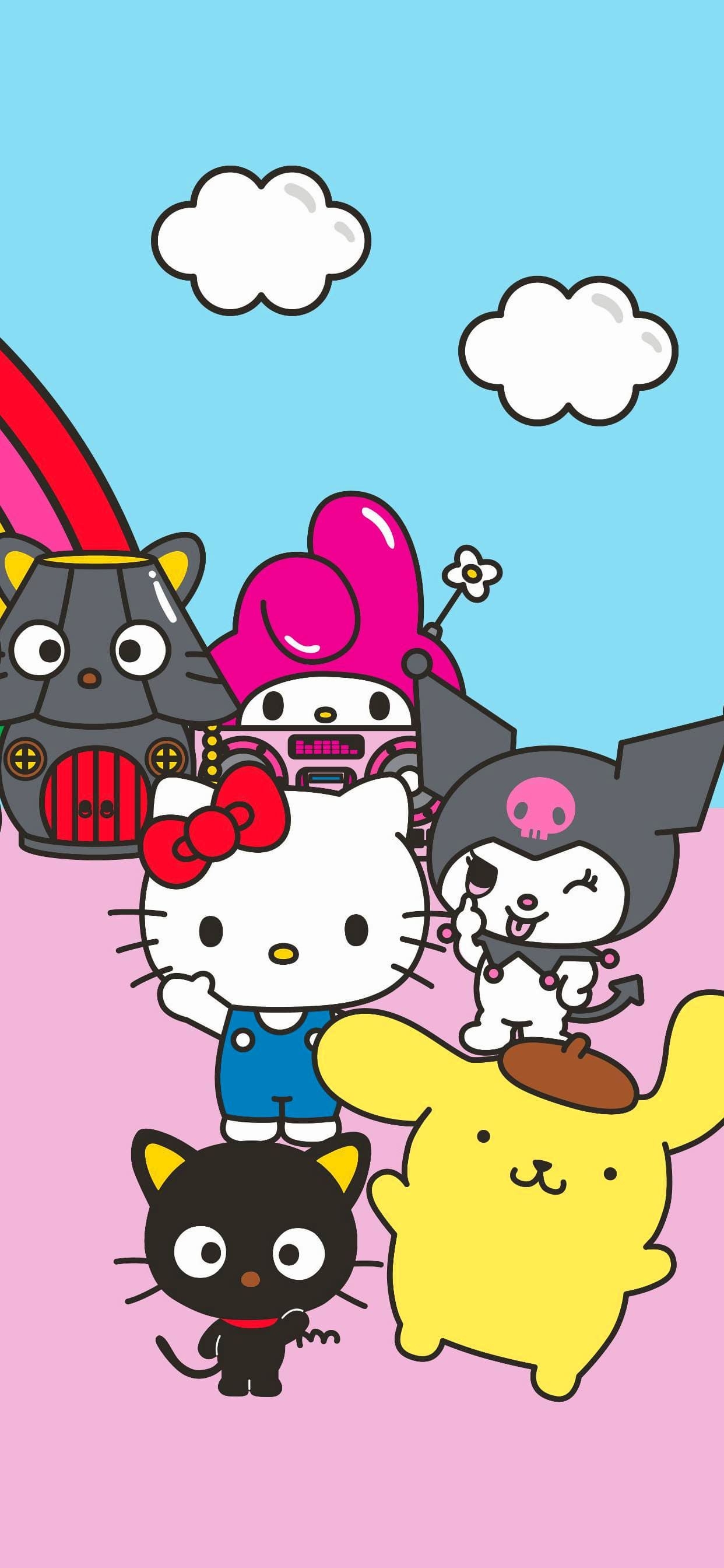 1250x2690 Hello Kitty and Friends, Phone