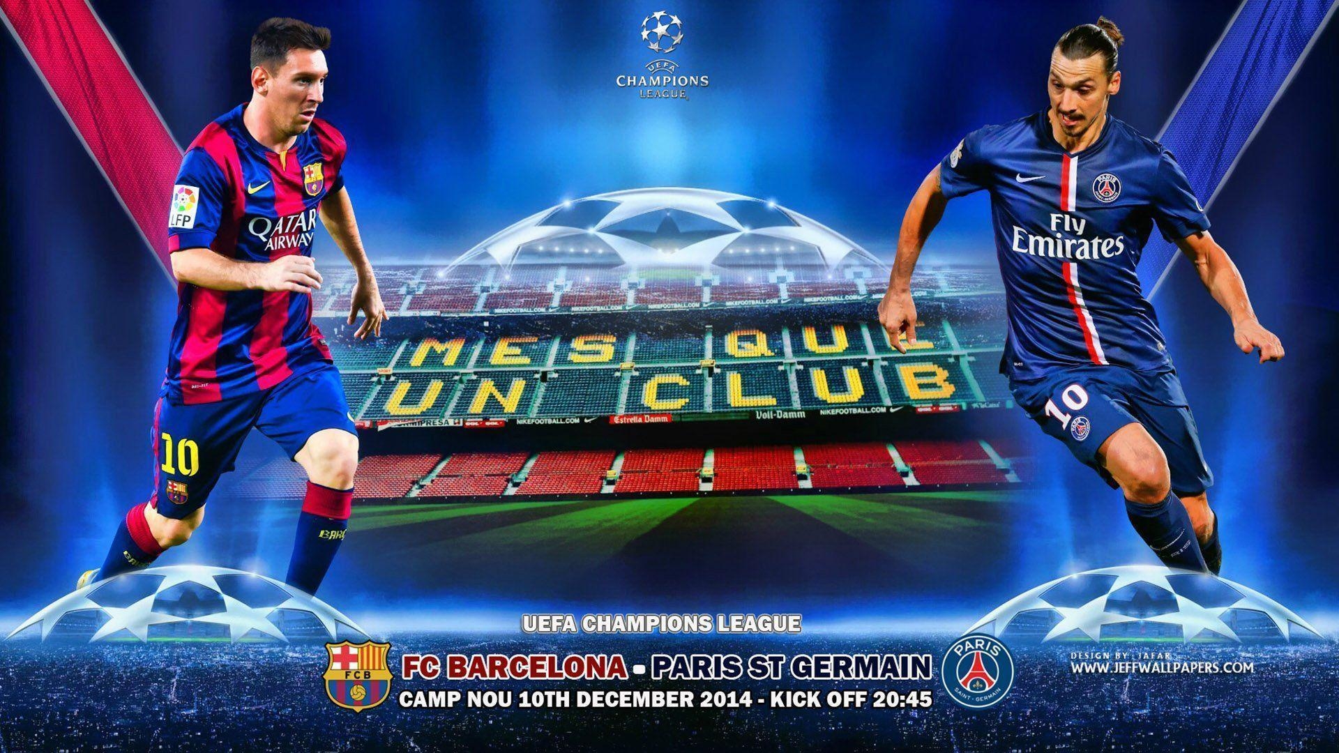 1920x1080 FC Barcelona Vs Paris Saint Germain UCL 2014 2015 Wallpaper, Desktop