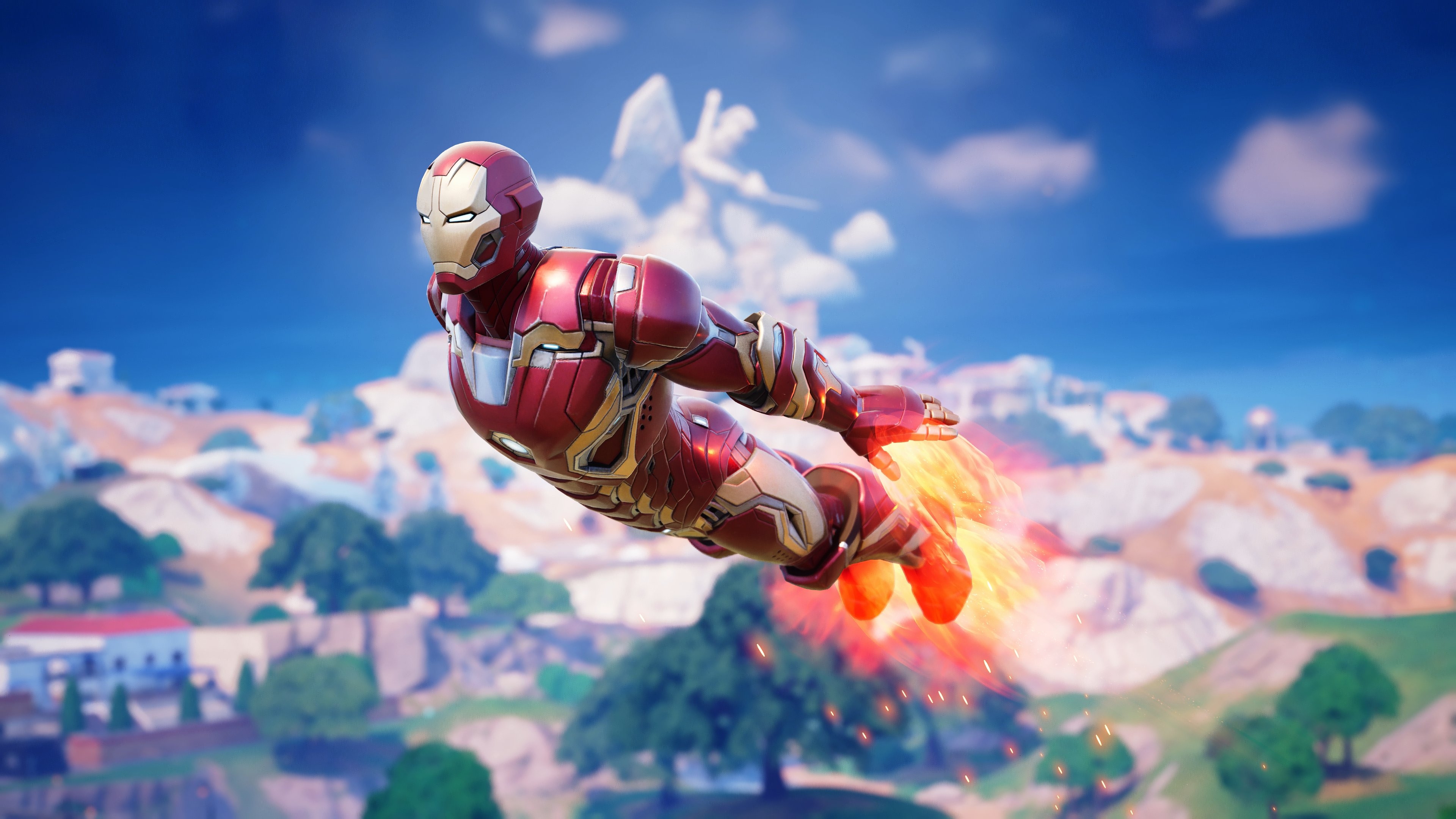 3840x2160 Iron Man MK 45 Fortnite wallpaper, Desktop