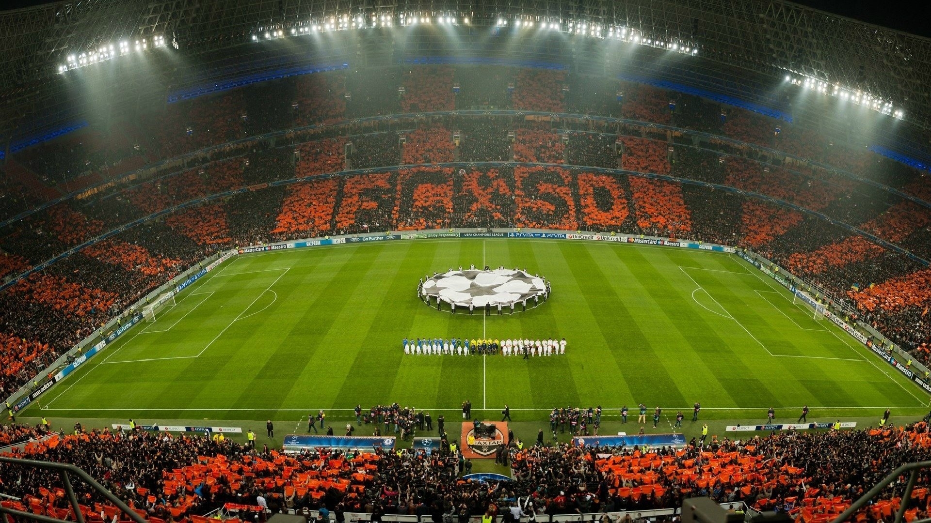 1920x1080 Download wallpaper  shakhtar donetsk, donbass arena, orange, Desktop