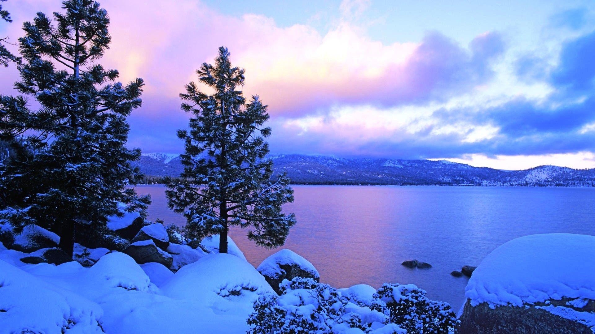 1920x1080 Nature Winter Lake Colors Wallpaper Details Tahoe Landscape. HD, Desktop