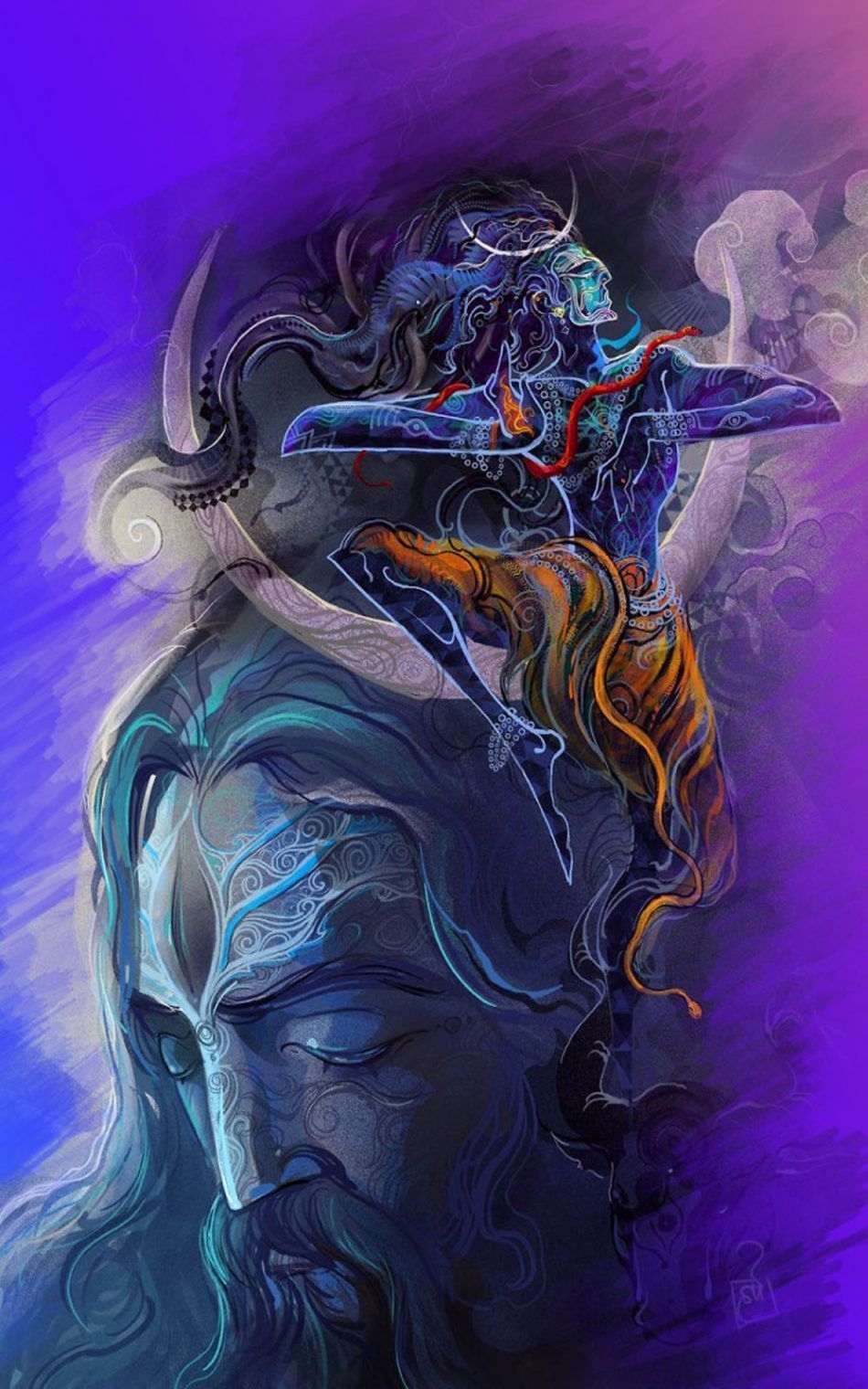 950x1520 Angry Lord Shiva Wallpaper Collection, Phone