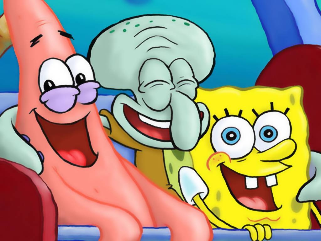 1030x770 Spongebob and Patrick and Squidward HD Wallpaper, Background Image, Desktop