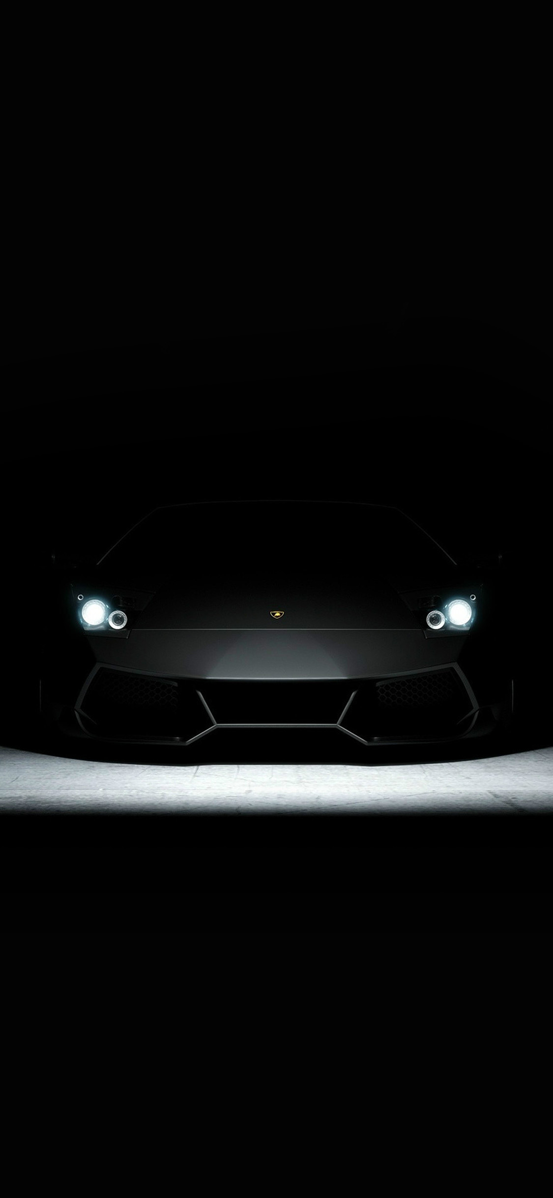 1130x2440 car dark lamborghini art illustration, Phone