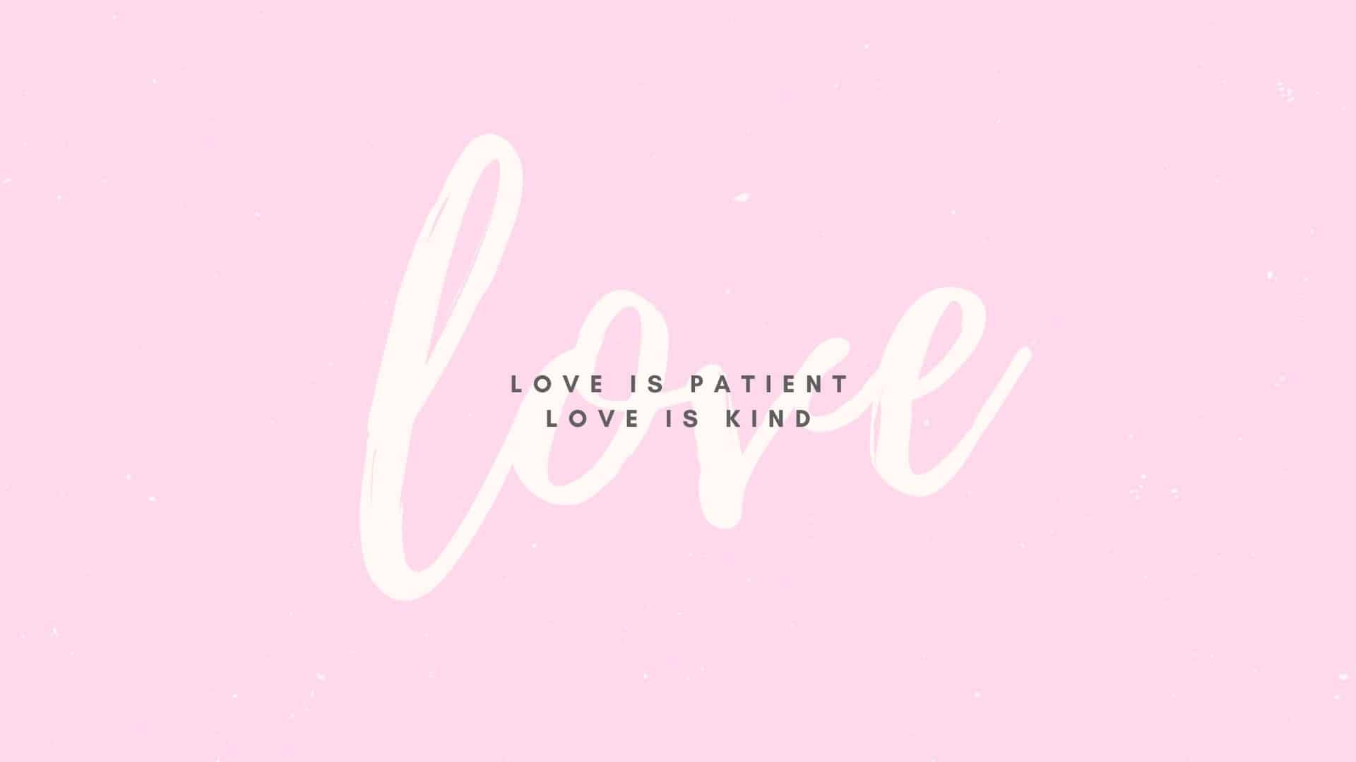 1920x1080 Love is Patient Wallpaper, Desktop