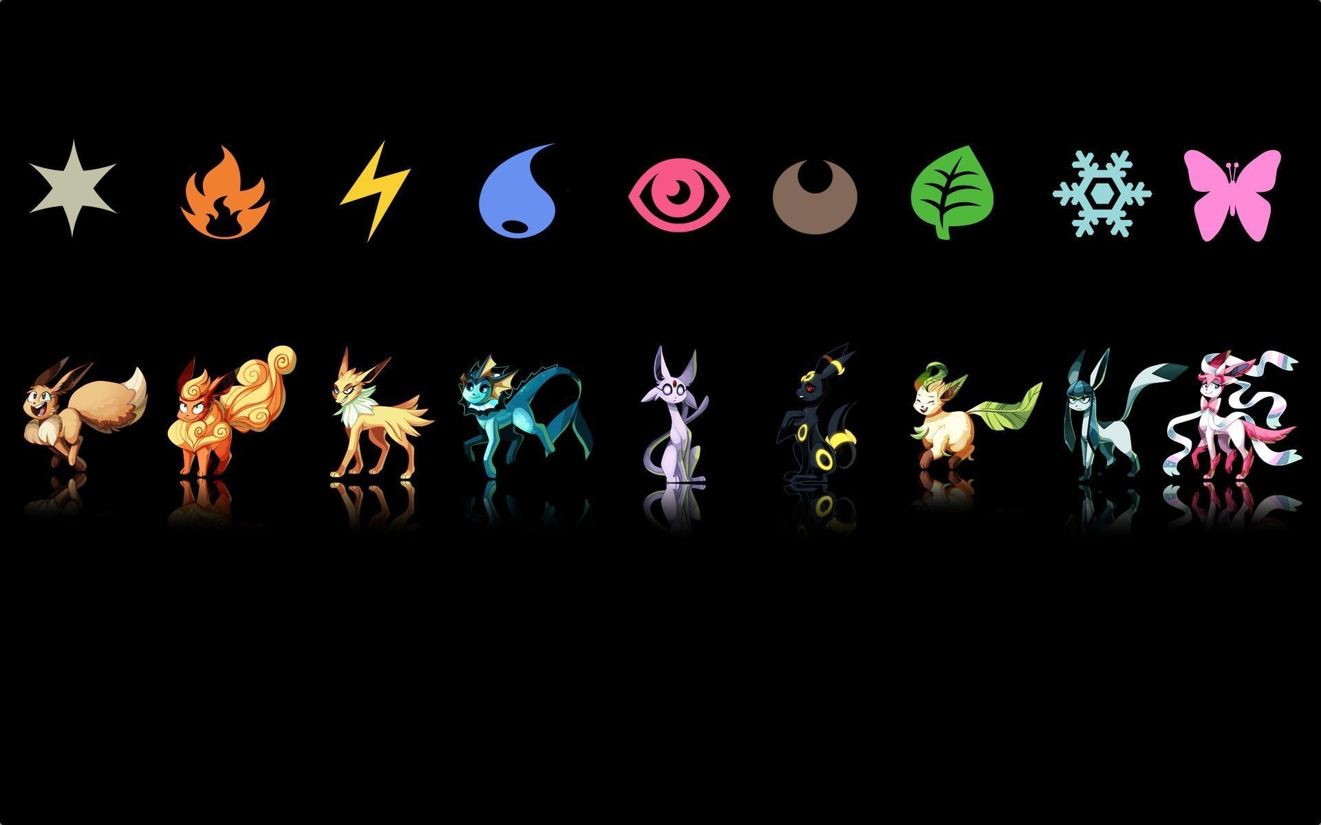 1920x1200 All Eevee Evolutions Wallpaper Free All Eevee Evolutions Background, Desktop