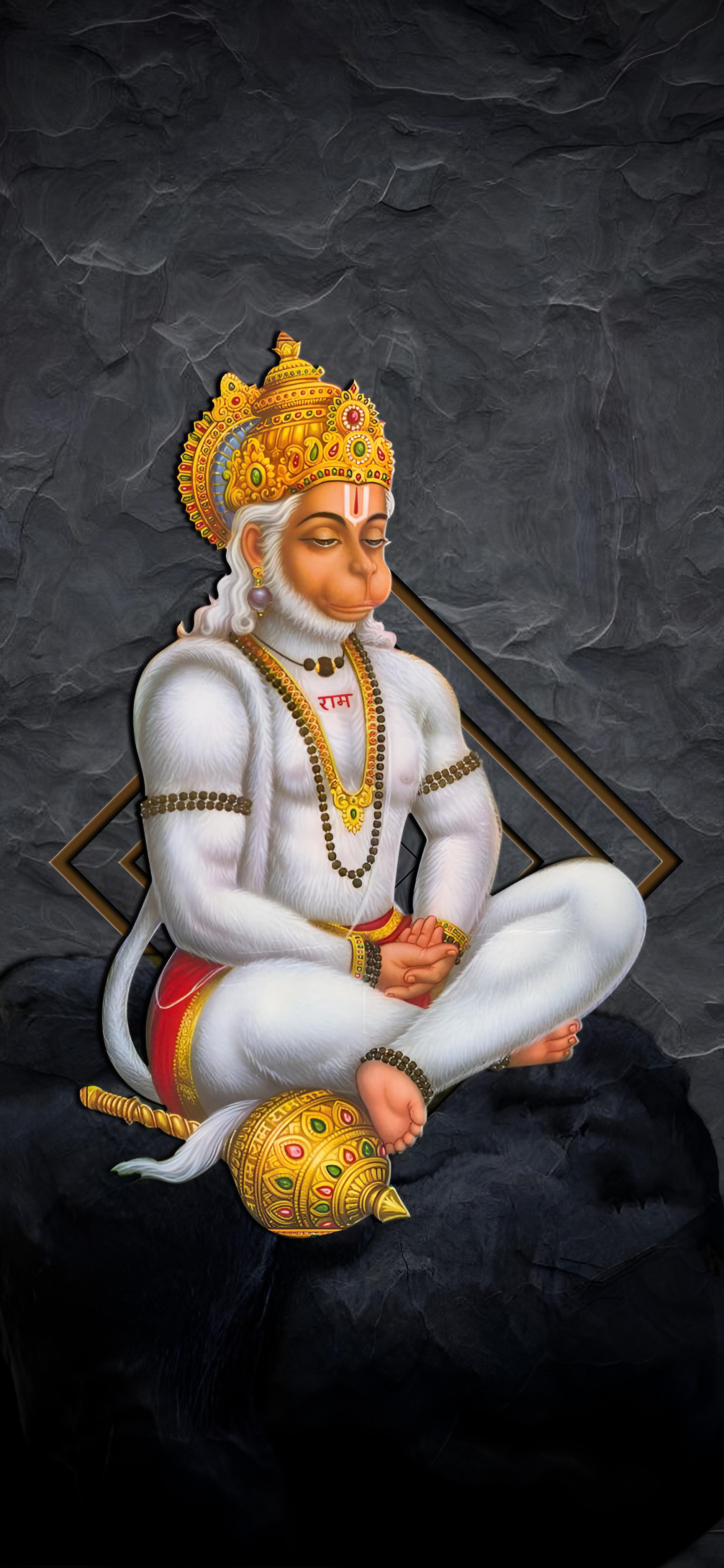 1890x4100 hanuman HD wallpaper.. hanuman, Phone